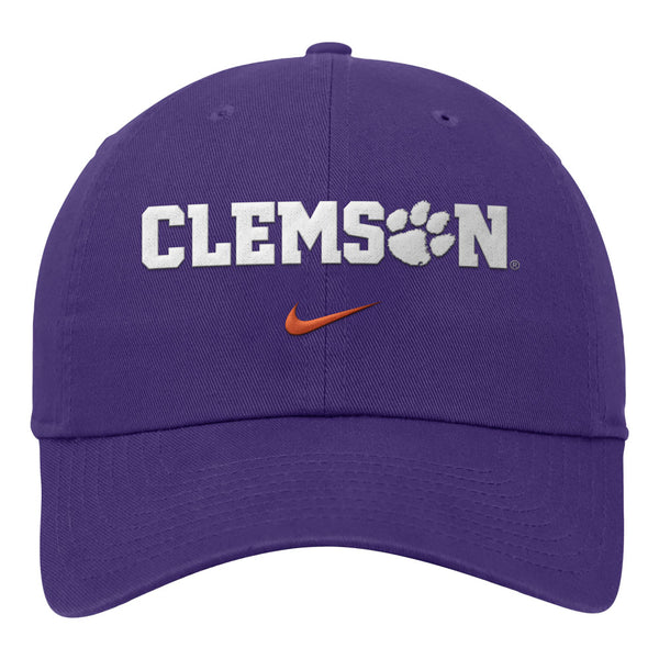 Clemson Nike Club Paw Hammer Cap - PURPLE