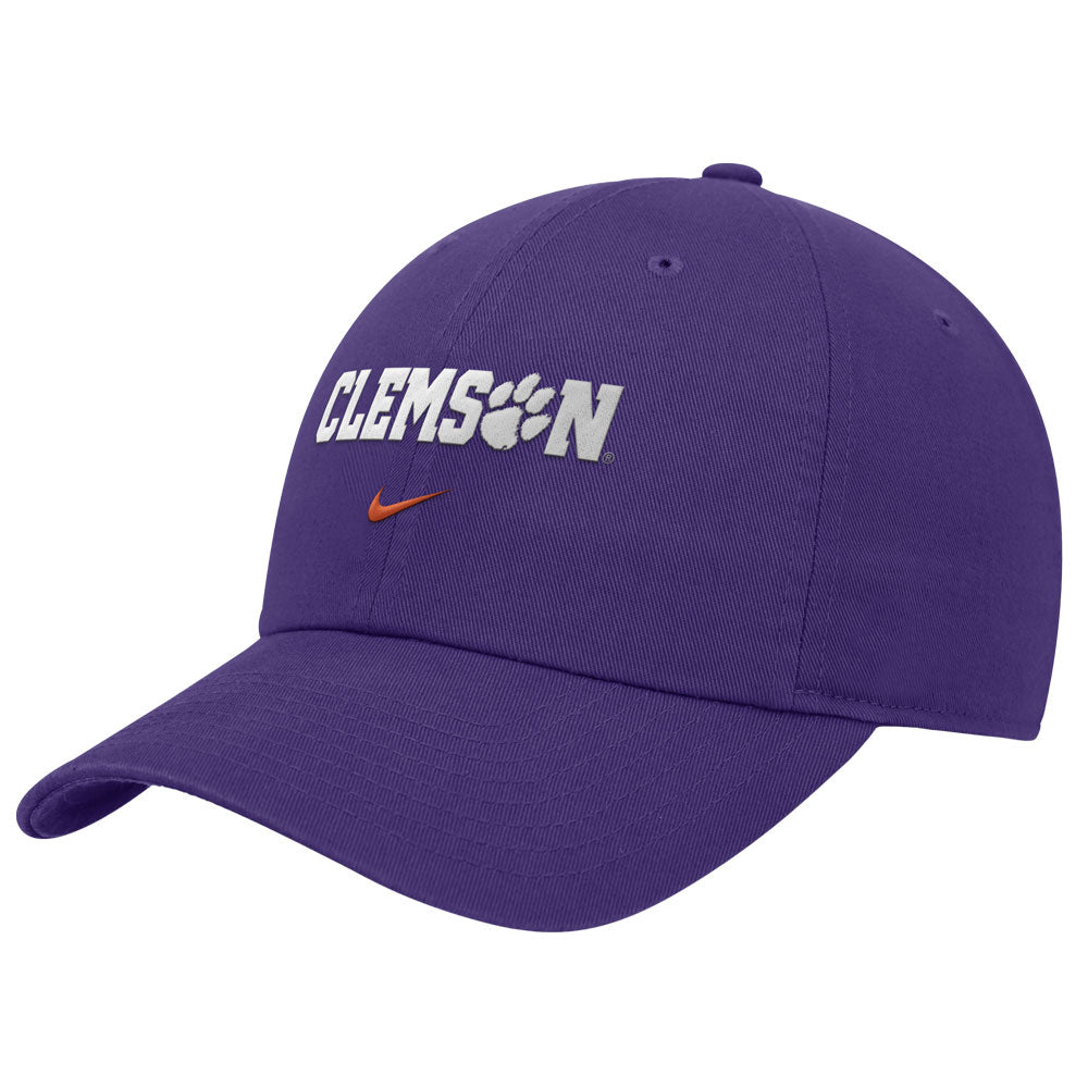 Clemson Nike Club Paw Hammer Cap - PURPLE