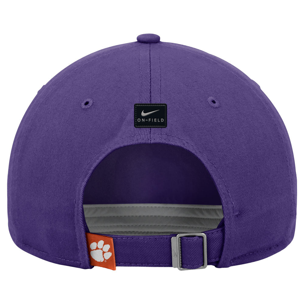 Clemson Nike Club Paw Hammer Cap - PURPLE