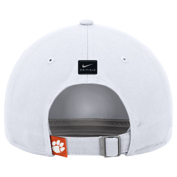 Clemson Nike Club Paw Hammer Cap - WHITE