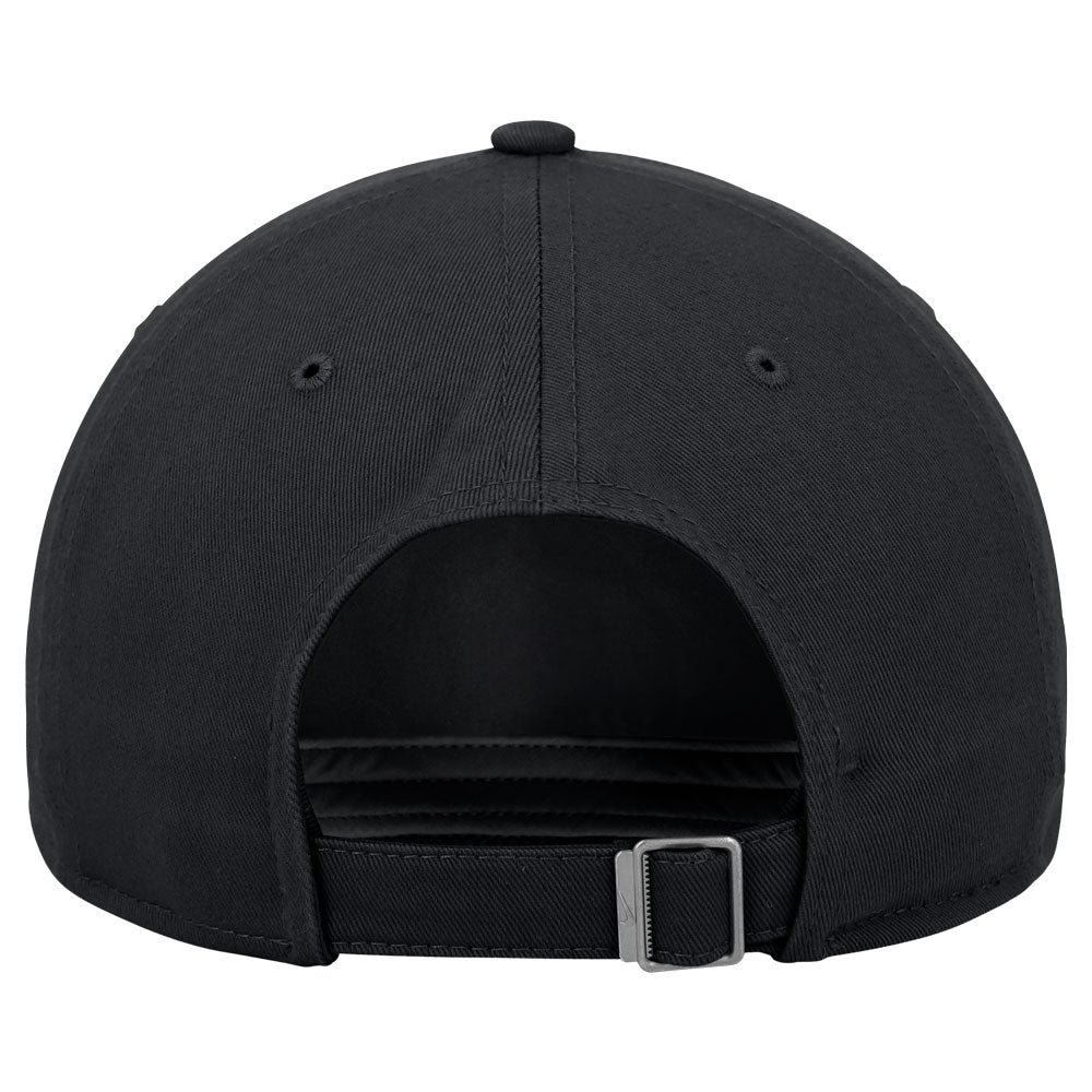 Clemson Nike Club Paw Swoosh Cap - BLACK