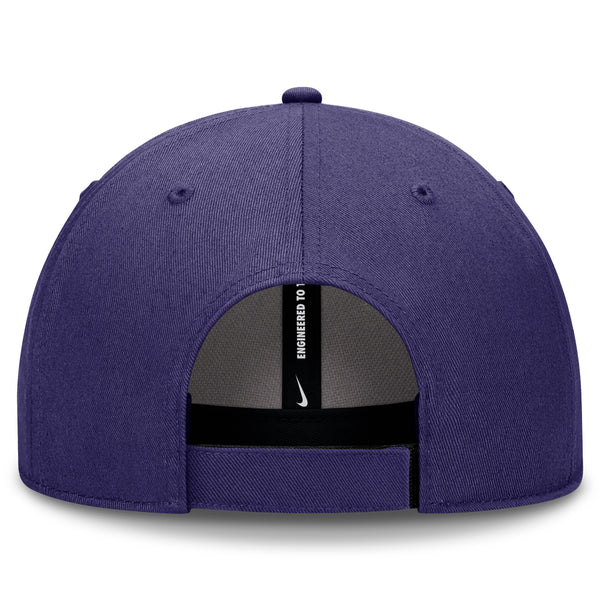 Clemson Nike Club Structured Patch Cap - PURPLE