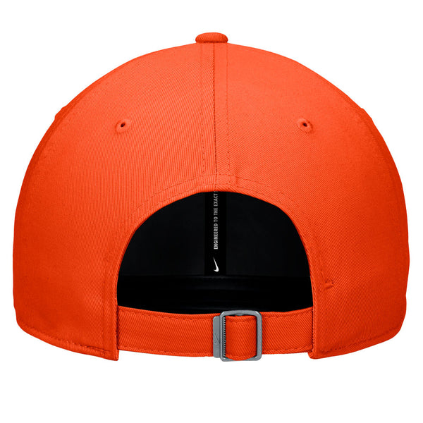 Clemson Nike Club Structured Script Cap - ORANGE