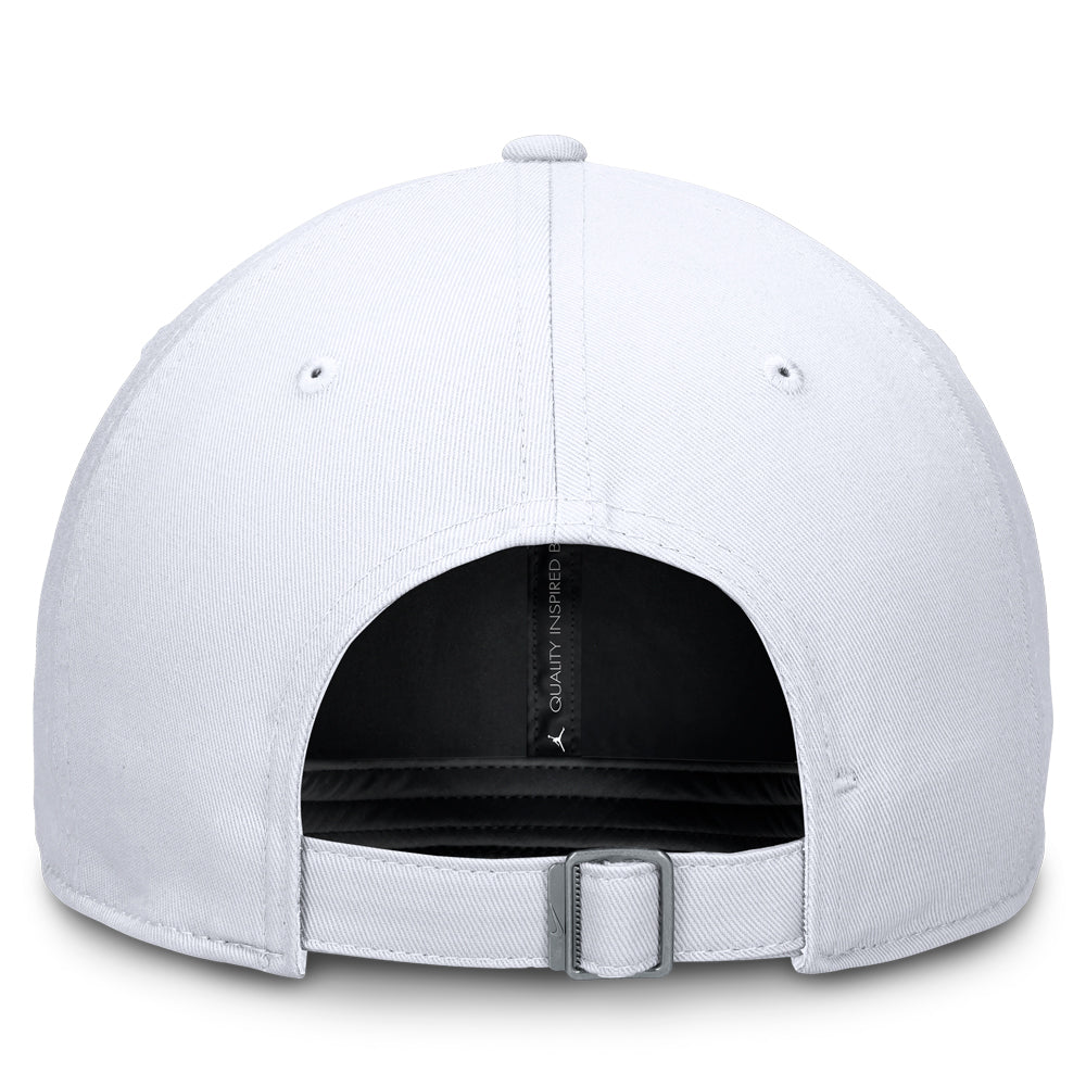 Clemson Nike Club Structured Script Cap - WHITE