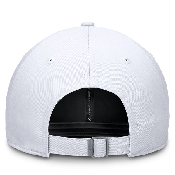 Clemson Nike Club Structured Script Cap - WHITE