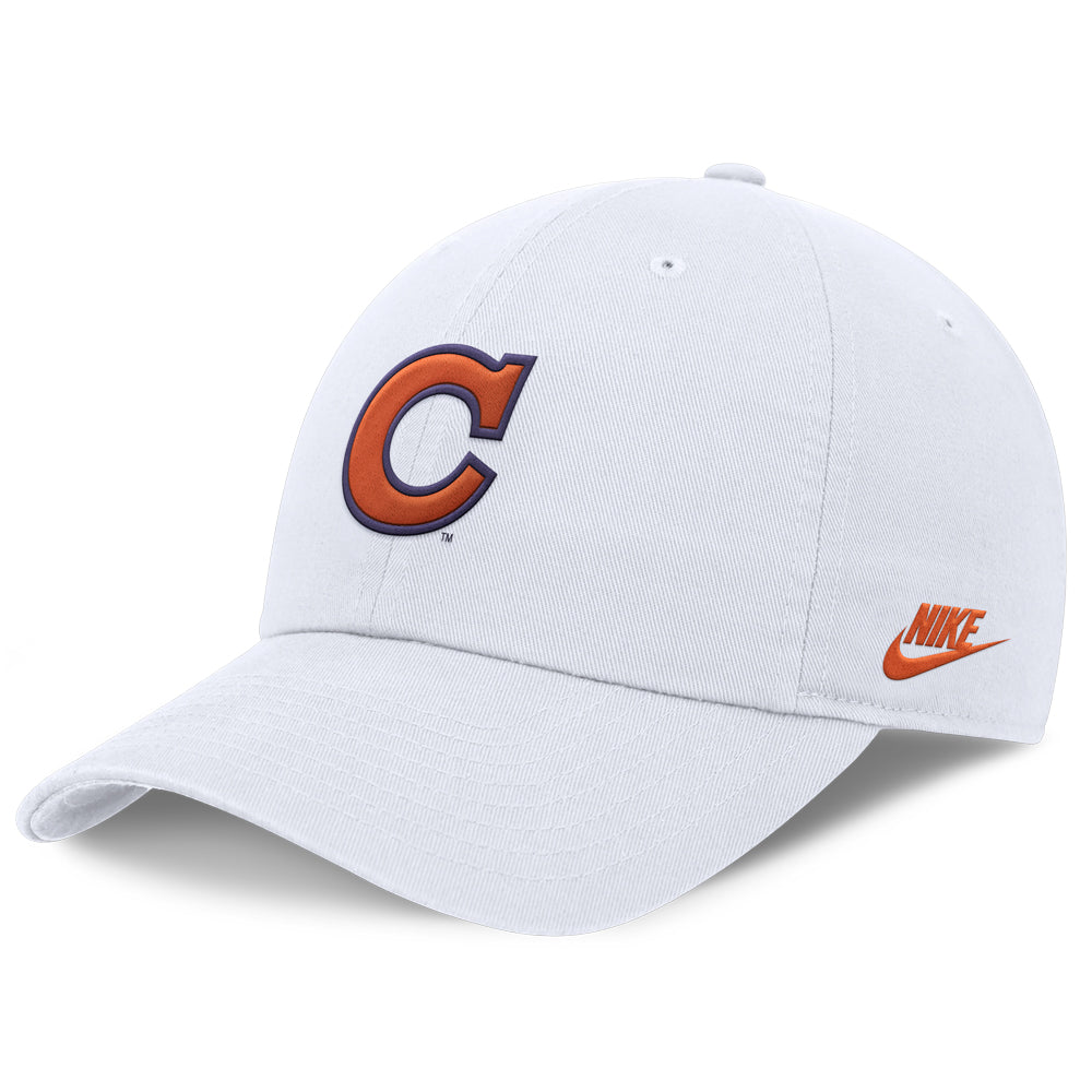 Clemson Nike Club Vault C Cap - WHITE