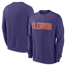 Clemson Nike Coaches Club Crew - PURPLE