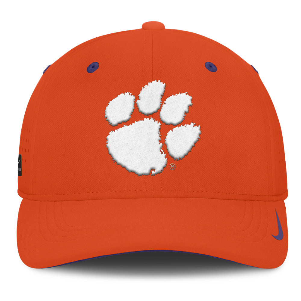 Clemson Nike Coaches SwooshFlex Paw Cap - ORANGE