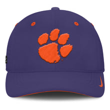 Clemson Nike Coaches SwooshFlex Paw Cap - PURPLE