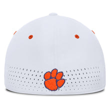 Clemson Nike Coaches SwooshFlex Paw Cap - WHITE