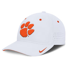 Clemson Nike Coaches SwooshFlex Paw Cap - WHITE
