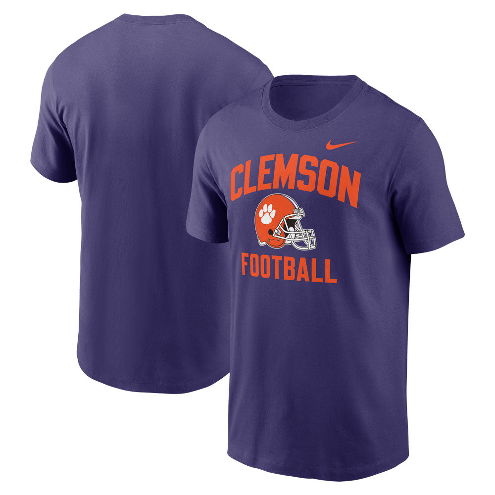 Clemson Nike Cotton Football Helmet Tee