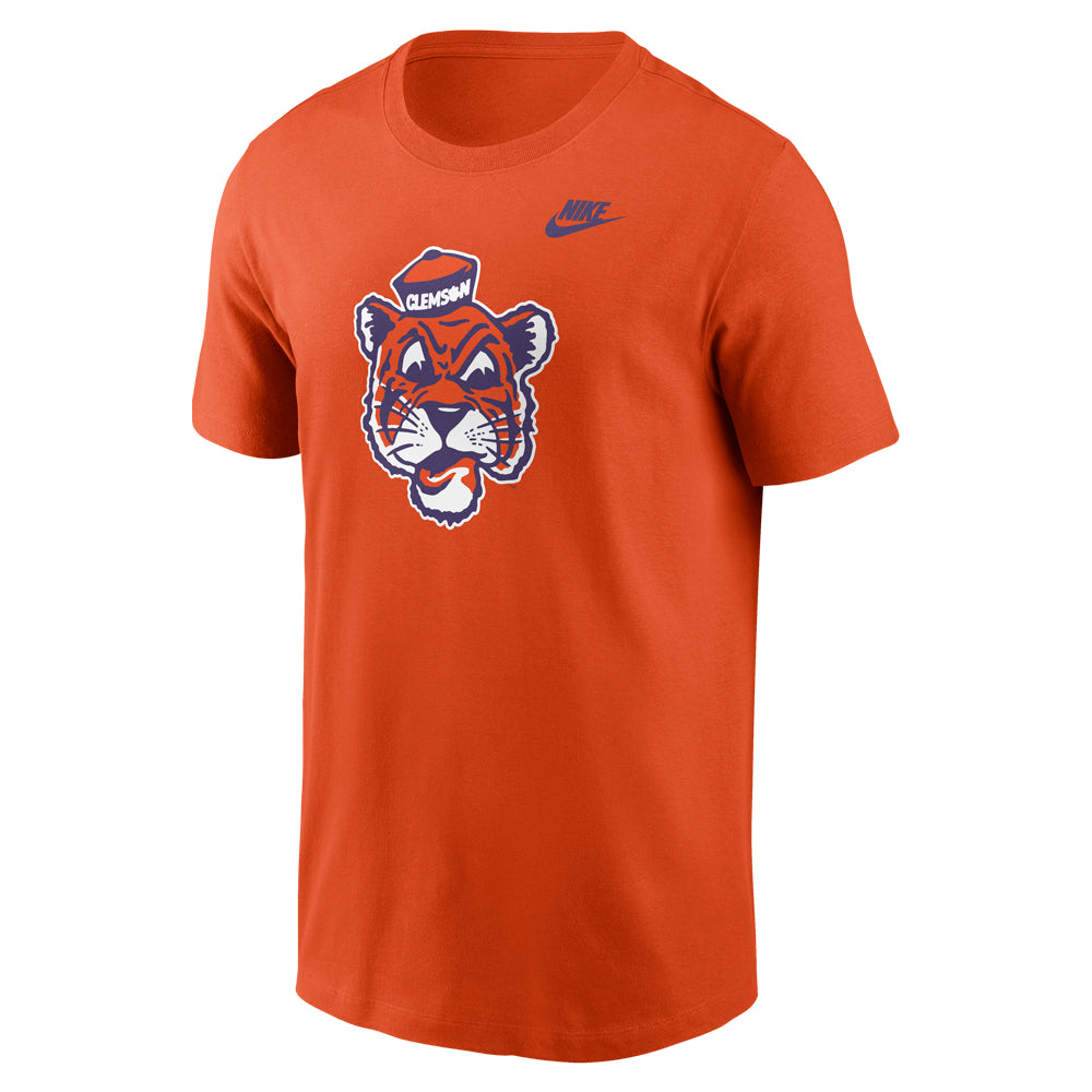 Clemson Nike Cotton Vault Tiger Face Tee