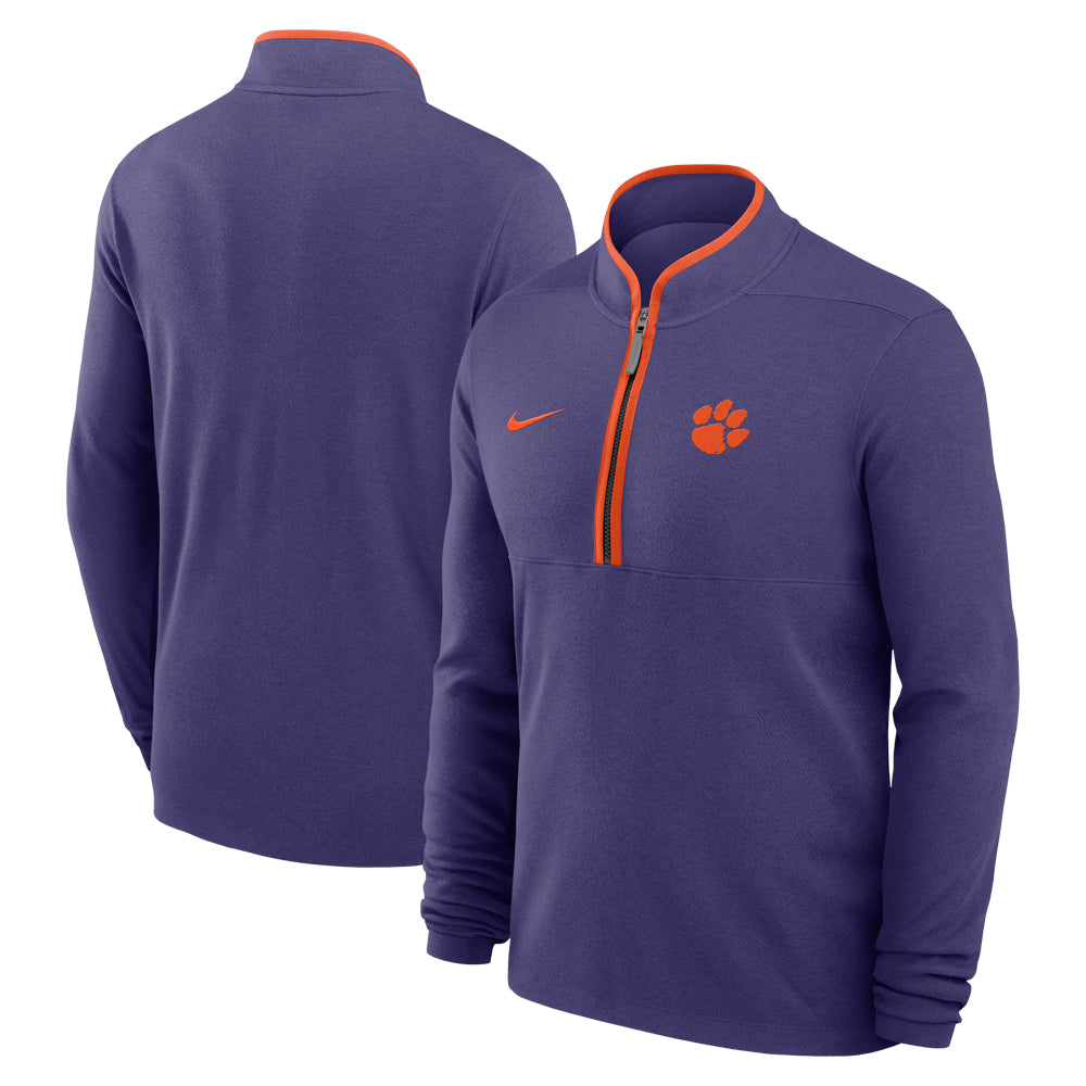 Clemson Nike Courtside Victory Half-Zip - PURPLE