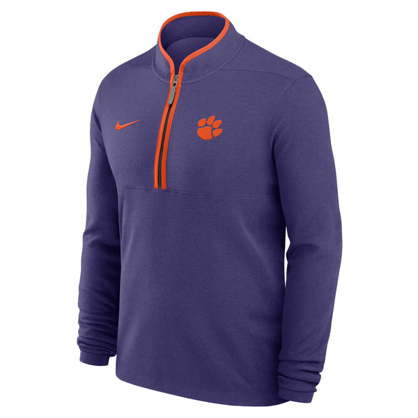 Clemson Nike Courtside Victory Half-Zip - PURPLE