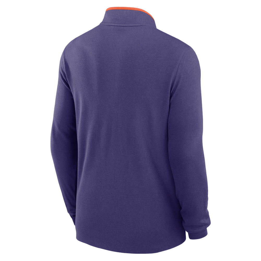 Clemson Nike Courtside Victory Half-Zip - PURPLE