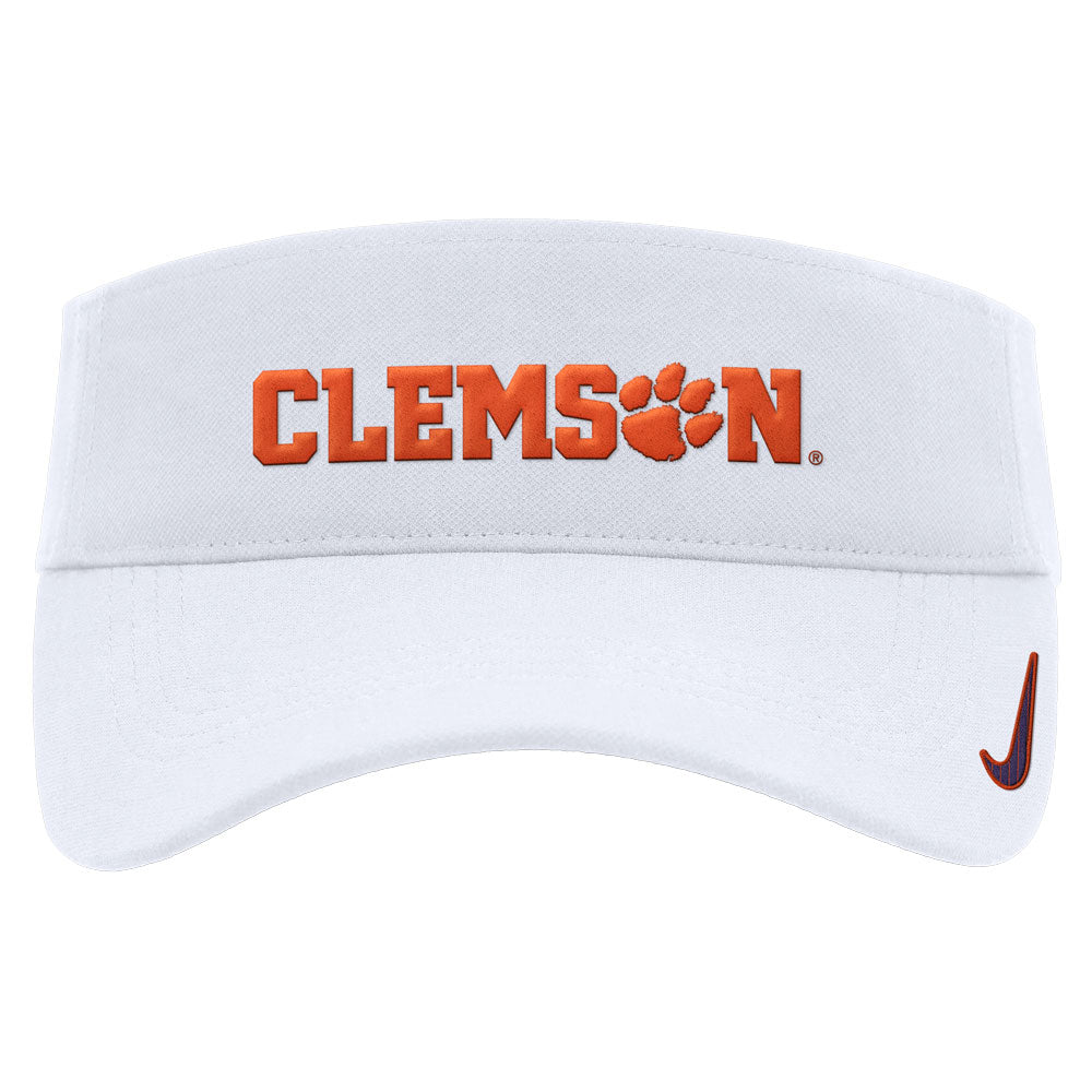 Clemson Nike Dri-FIT Ace Visor - WHITE