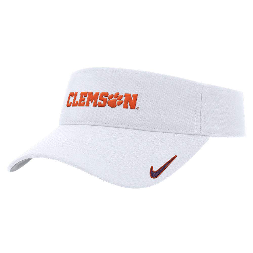 Clemson Nike Dri-FIT Ace Visor - WHITE
