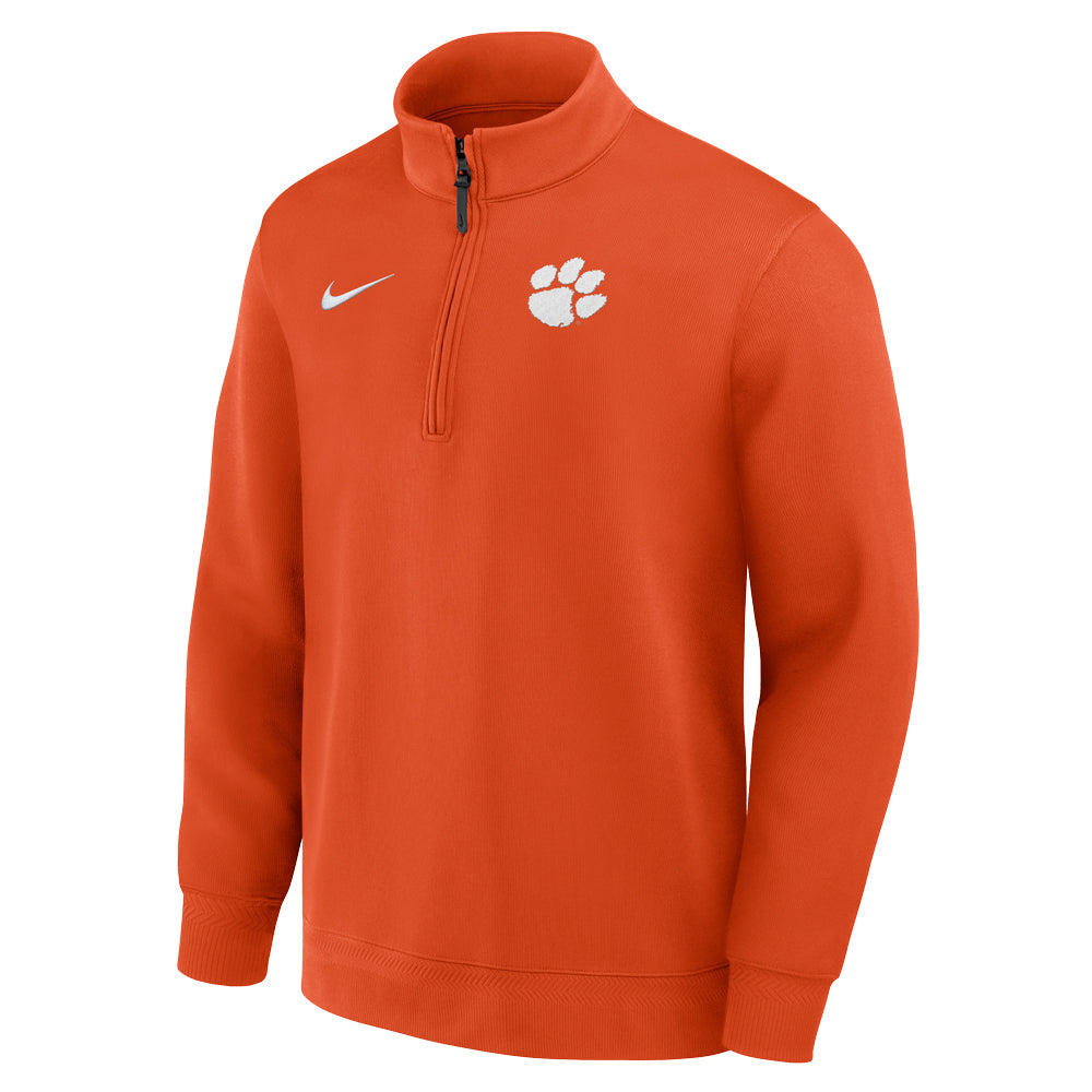 Clemson Nike Dri-FIT Coaches Half-Zip Top  - ORANGE