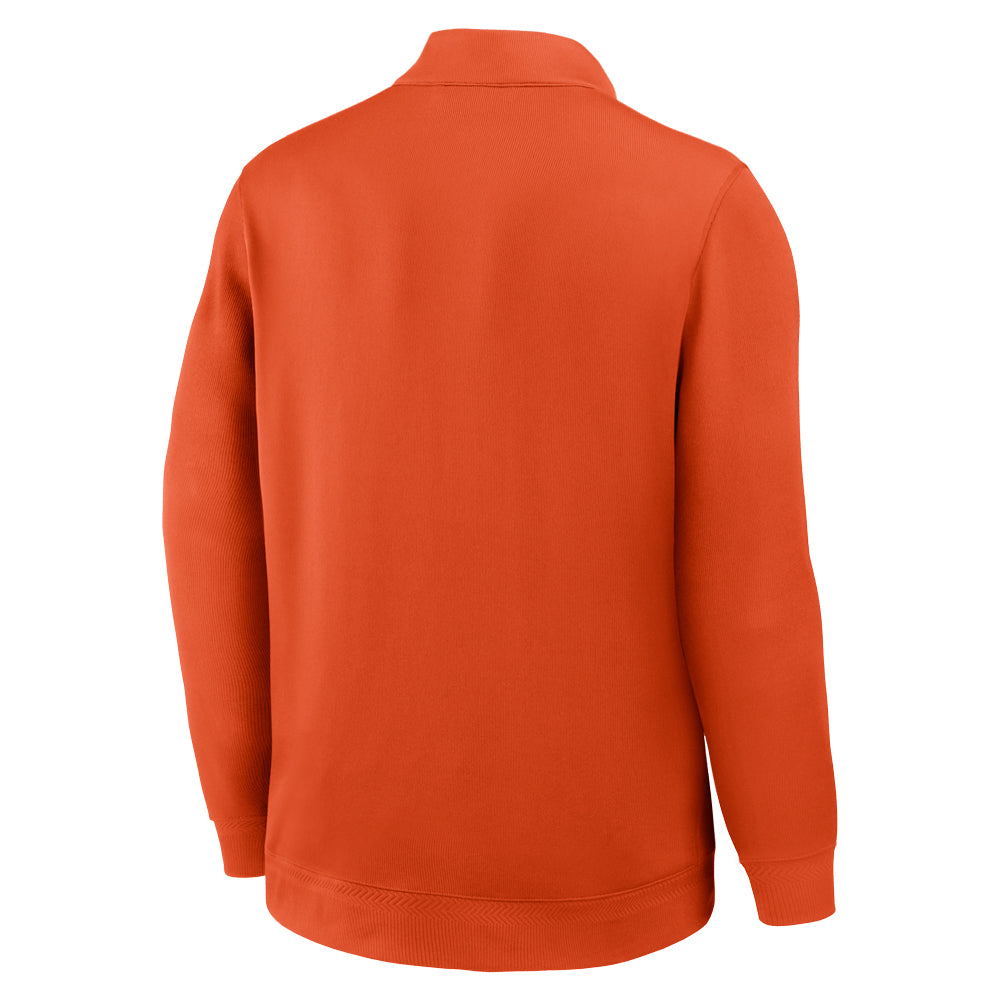 Clemson Nike Dri-FIT Coaches Half-Zip Top  - ORANGE