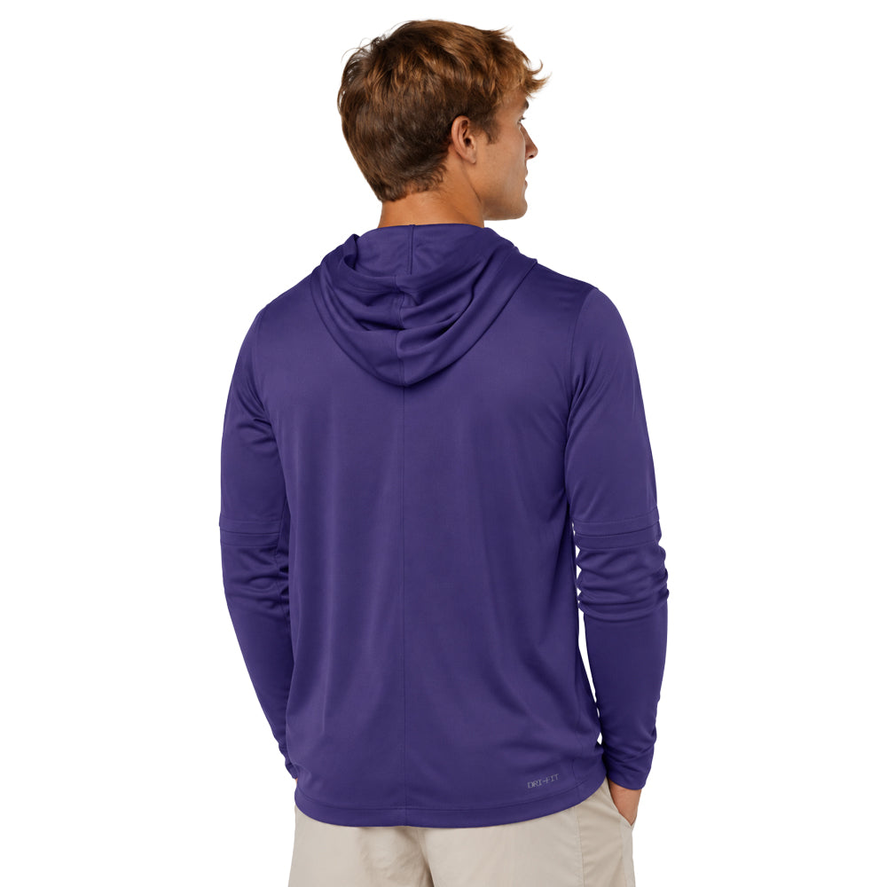 Clemson Nike Dri-FIT Lightweight Hoodie - PURPLE