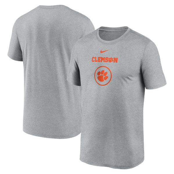 Clemson Nike Dri-FIT Practice Tee - MD GREY