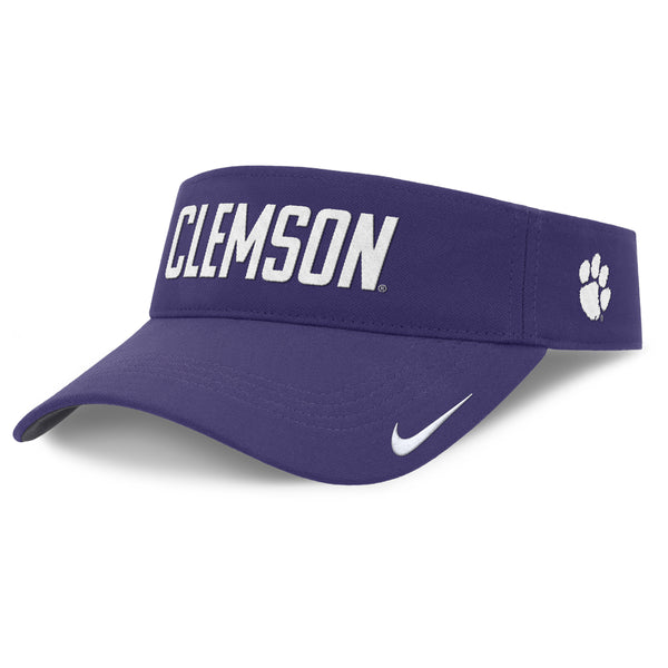 Clemson Nike Dri-FIT Practice Visor - PURPLE