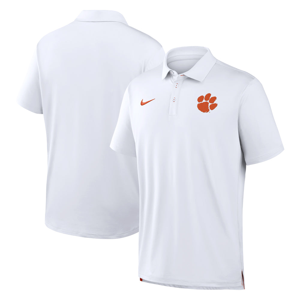 Clemson Nike Dri-FIT Tour Polo - WHITE