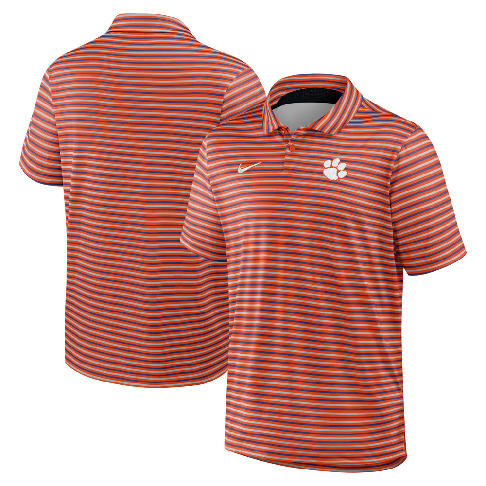 Clemson Nike Dri-FIT Tour Stripe Polo