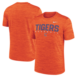 Clemson Nike Dri-FIT Velocity Baseball Tee - ORANGE
