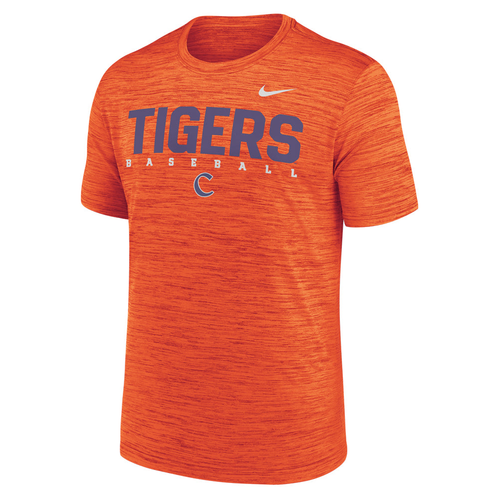Clemson Nike Dri-FIT Velocity Baseball Tee - ORANGE