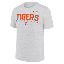 Clemson Nike Dri-FIT Velocity Baseball Tee - WHITE