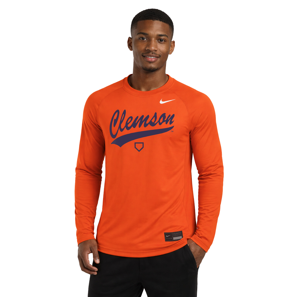 Clemson Nike Dugout Gametime Pullover - ORANGE