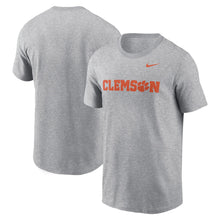 Clemson Nike Essential Wordmark Tee - MD GREY