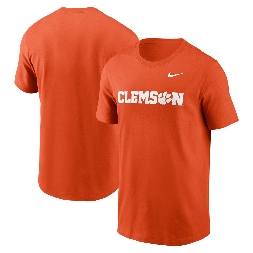 Clemson Nike Essential Wordmark Tee - ORANGE