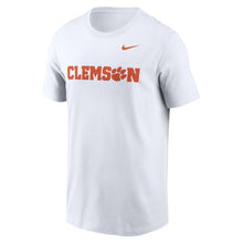 Clemson Nike Essential Wordmark Tee - WHITE