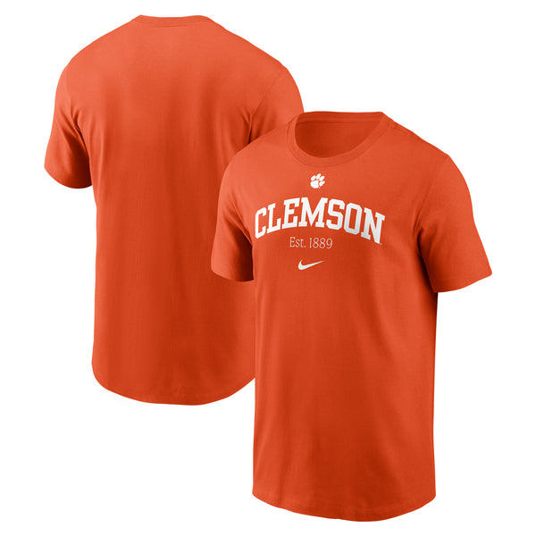 Clemson Nike Established Arch Tee - ORANGE