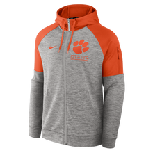 Clemson Nike Full-Zip Fitness Hoodie - MD GREY