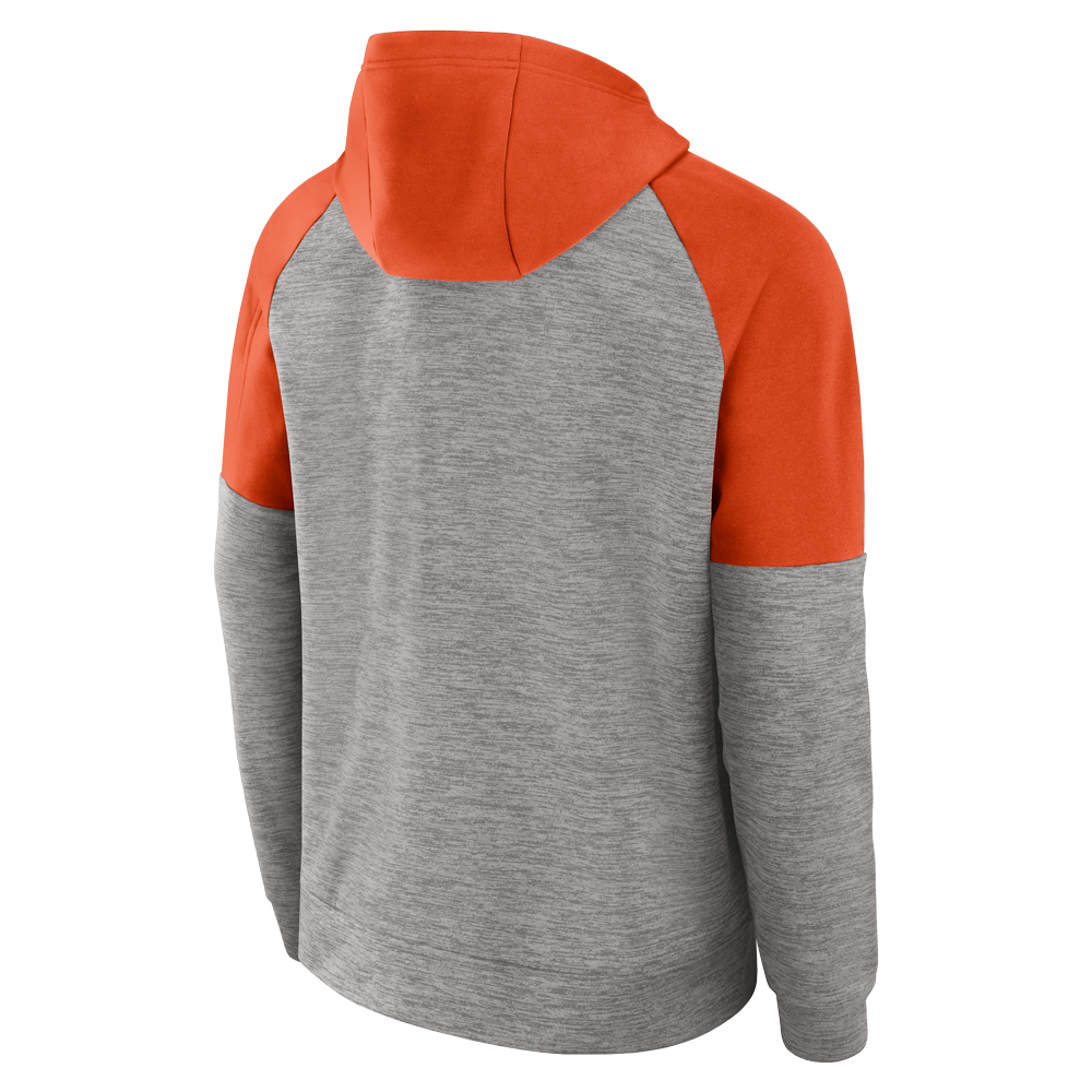 Clemson Nike Full-Zip Fitness Hoodie - MD GREY