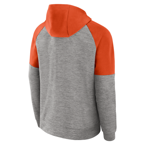 Clemson Nike Full-Zip Fitness Hoodie - MD GREY