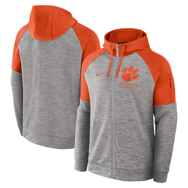 Clemson Nike Full-Zip Fitness Hoodie