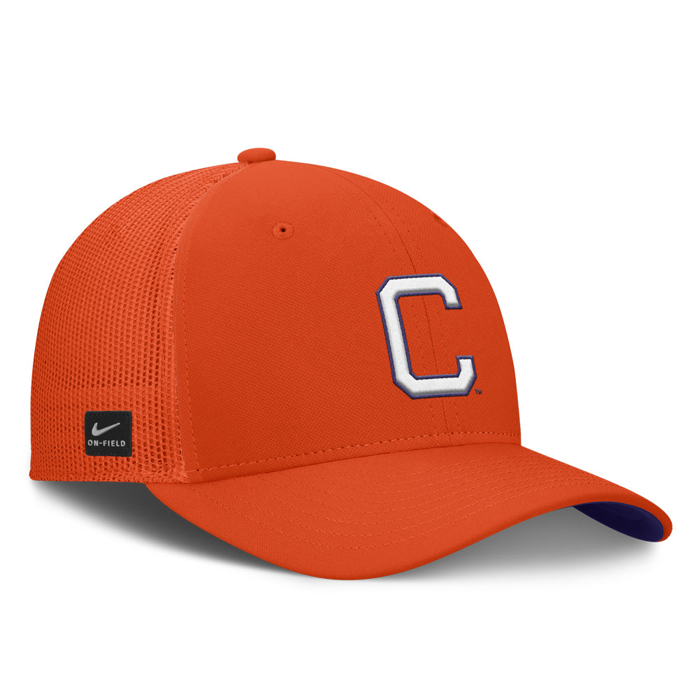 Clemson Nike Gameday Block C SwooshFlex Trucker Hat
