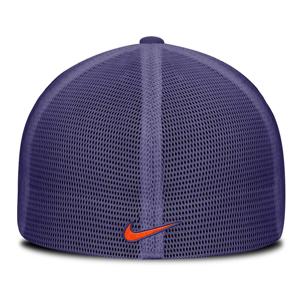 Clemson Nike Gameday Block C SwooshFlex Trucker Hat - PURPLE