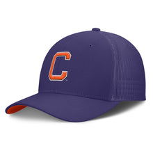 Clemson Nike Gameday Block C SwooshFlex Trucker Hat - PURPLE