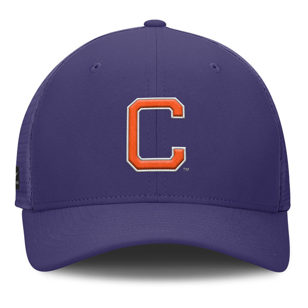 Clemson Nike Gameday Block C SwooshFlex Trucker Hat - PURPLE