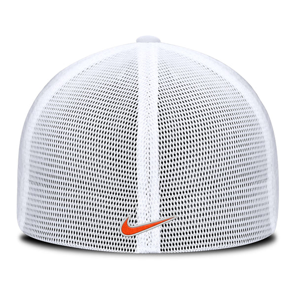 Clemson Nike Gameday Block C SwooshFlex Trucker Hat - WHITE
