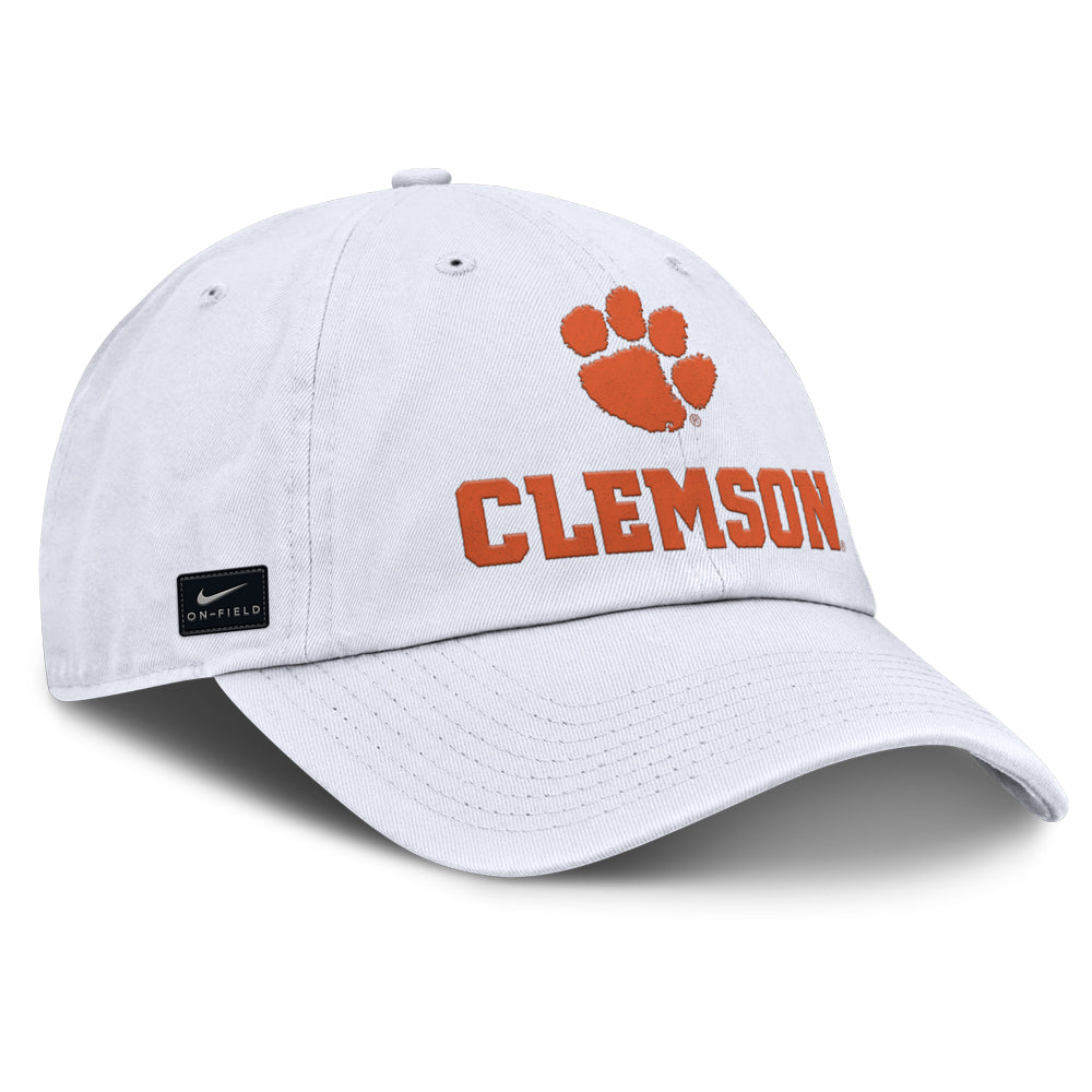 Clemson Nike Gameday Club Cap - WHITE