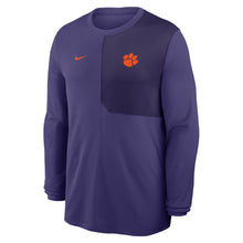 Clemson Nike Gameday Coaches Long Sleeve Top - PURPLE