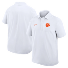 Clemson Nike Gameday Dri-FIT Woven Polo - WHITE