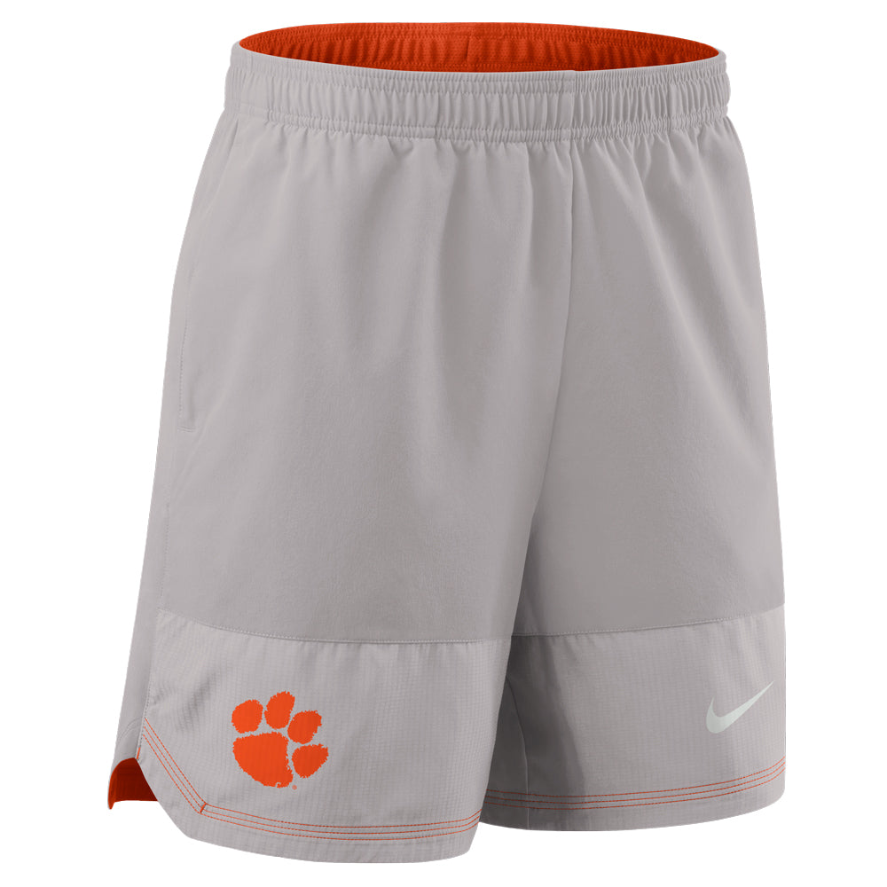 Clemson Nike Gameday Dri-FIT Woven Shorts - LT GREY